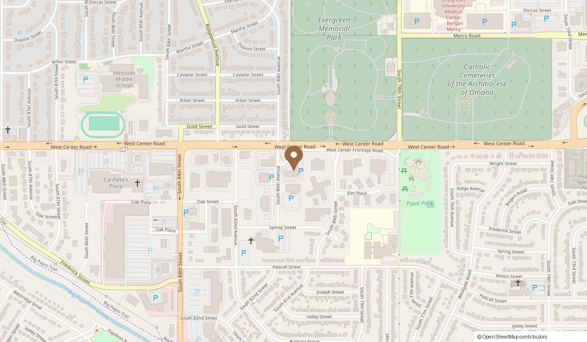 Map: 8031 W Center Rd, Omaha, NE 68124